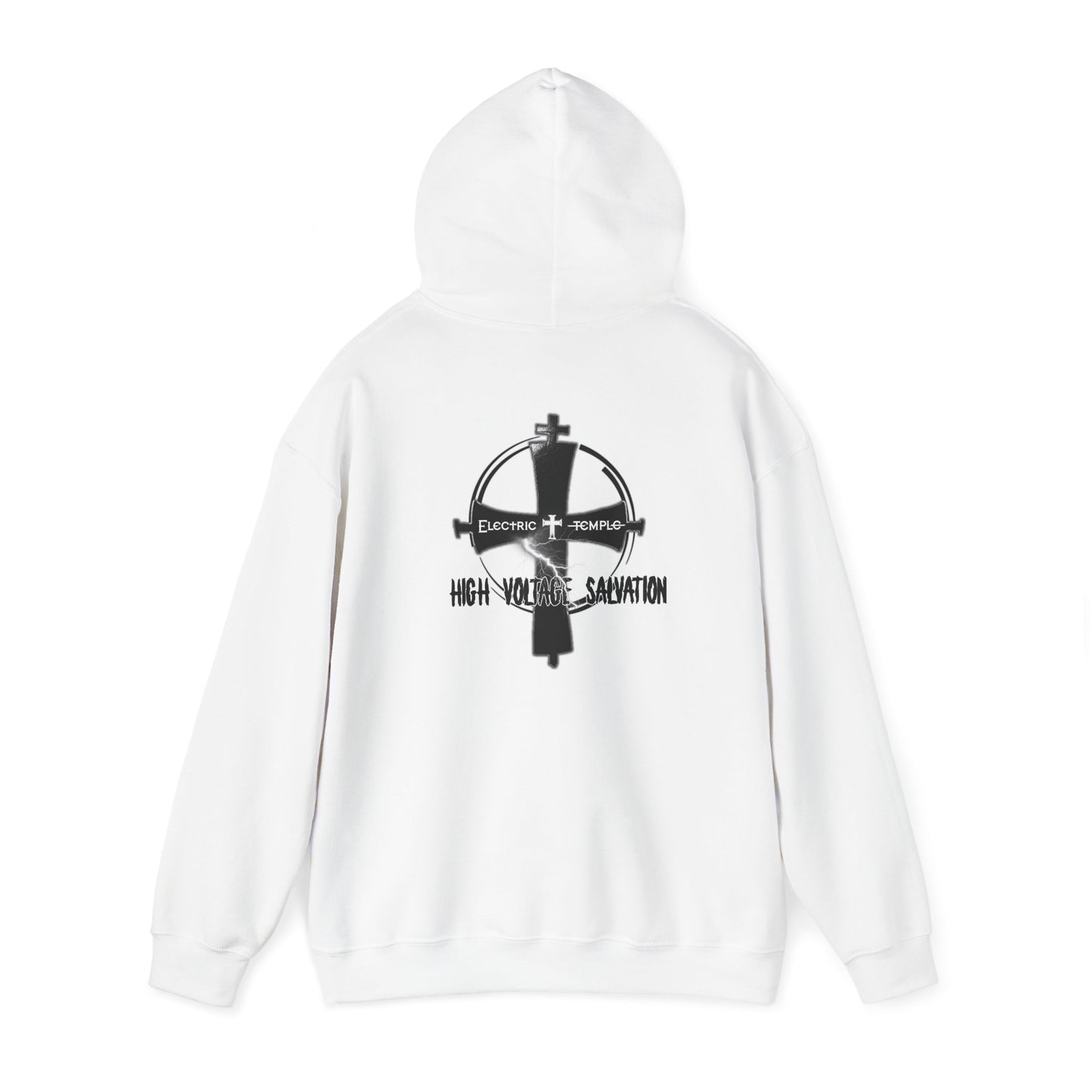 Electric Temple ~ High Voltage Salvation Front/Back Hooded Sweatshirt