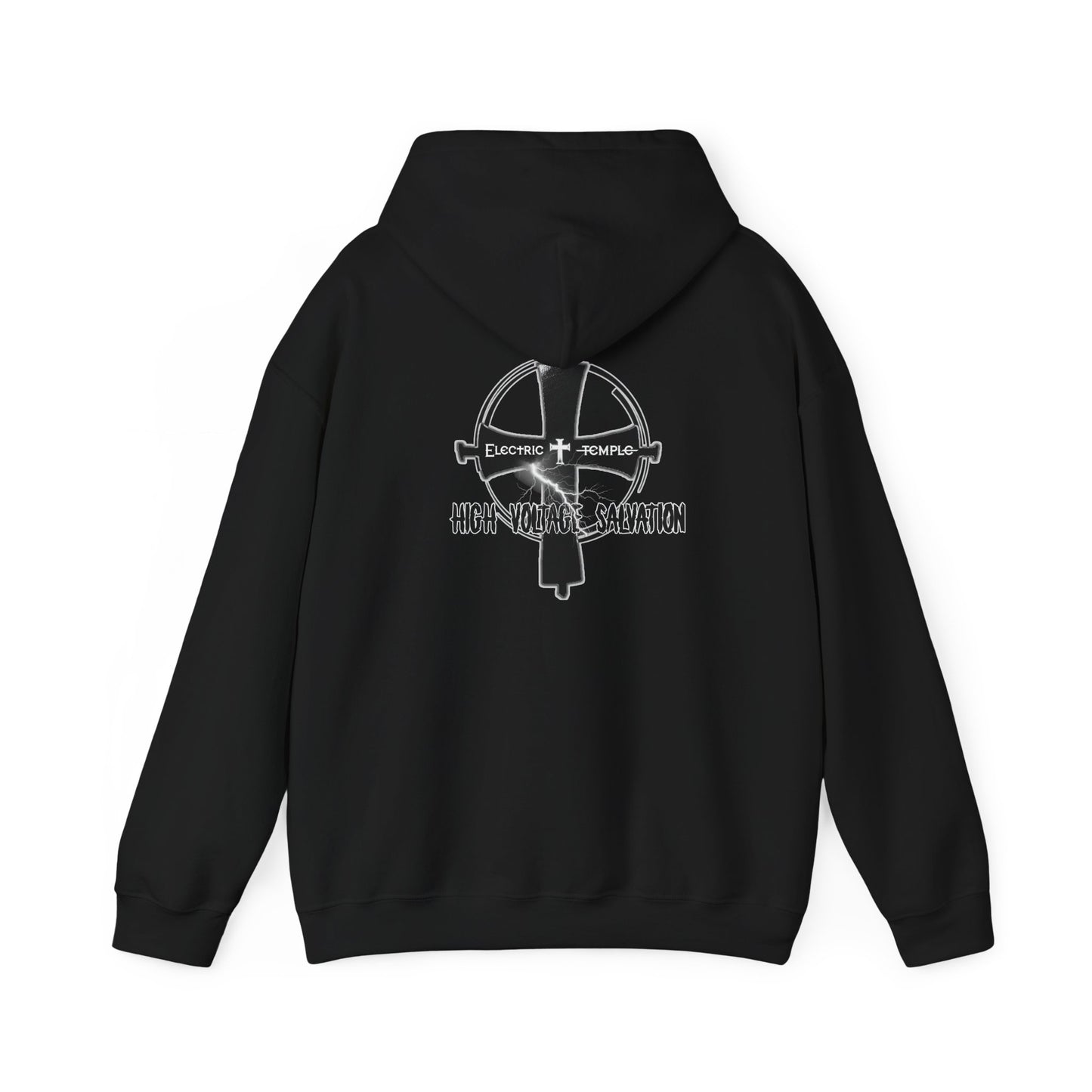 Electric Temple ~ High Voltage Salvation Front/Back Hooded Sweatshirt