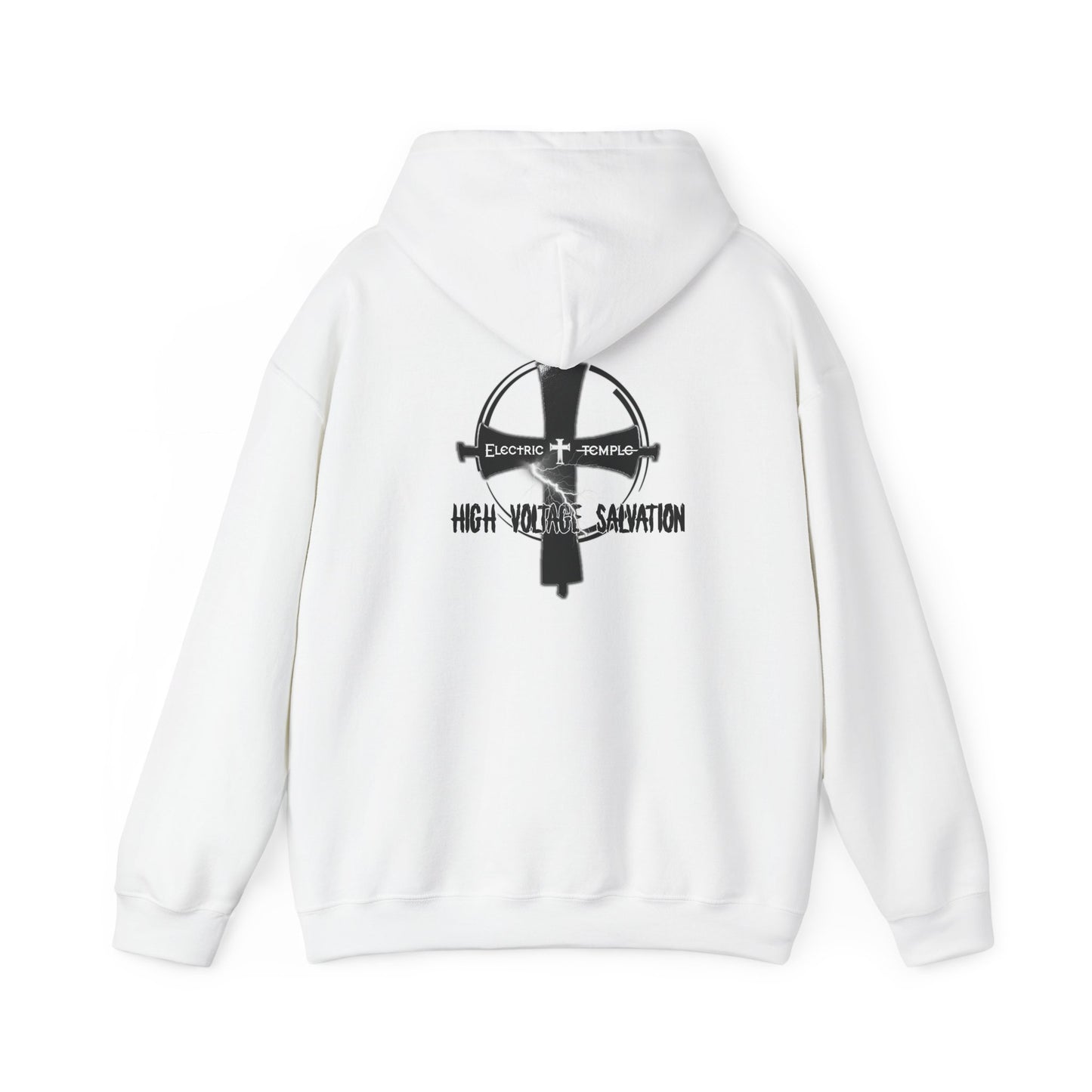 Electric Temple ~ High Voltage Salvation Front/Back Hooded Sweatshirt
