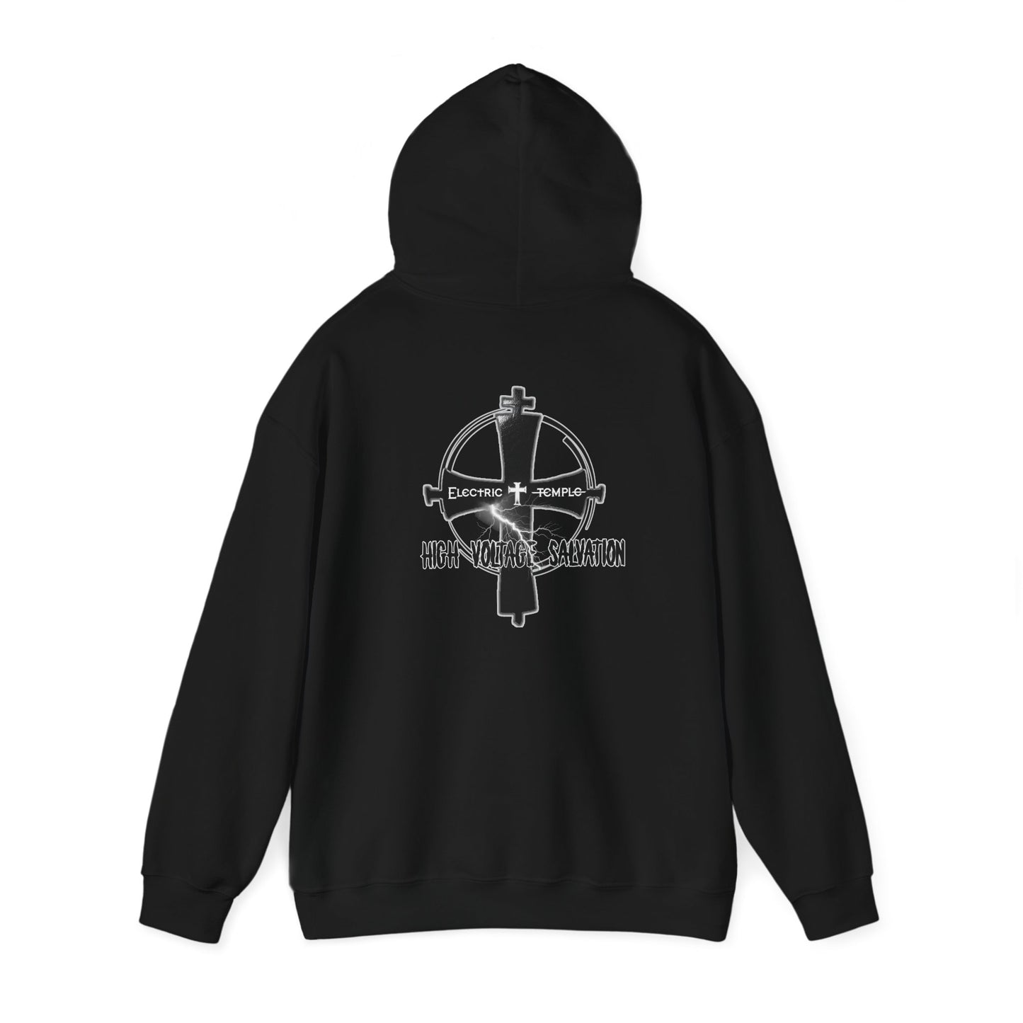 Electric Temple ~ High Voltage Salvation Front/Back Hooded Sweatshirt