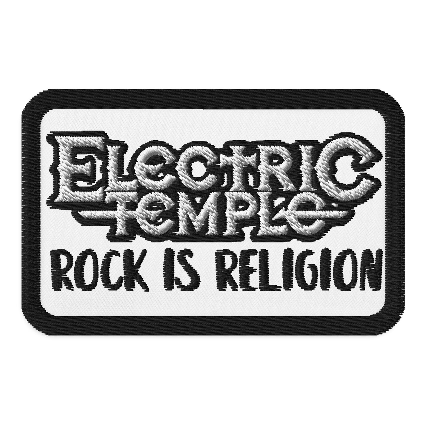 Rock is Religion Embroidered patches